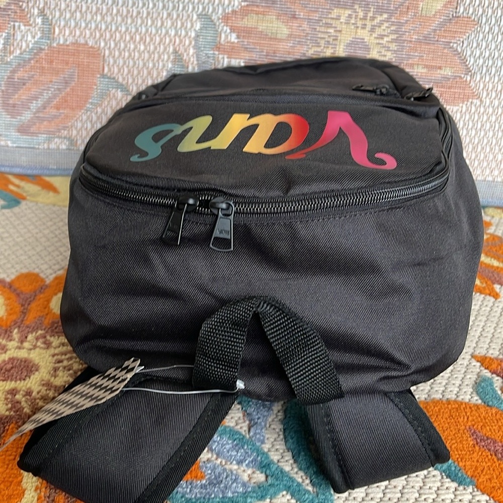 VANS Ranged 2 Backpack Black Women Men’s Casual School Student NWT - Picture 14 of 16